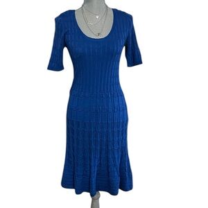 Missoni Royal Blue Midi Knit Dress